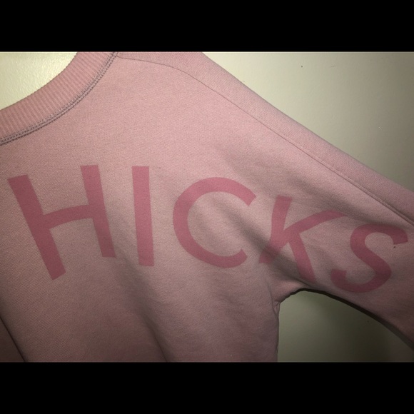 Pink cropped pullover sweater - Picture 3 of 4